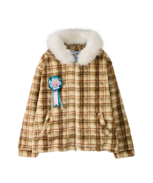 Check Fur Hood Jumper（その他アウター）｜youthbath（ユースバース 