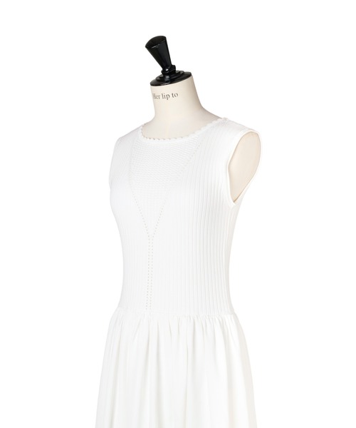 Her lip to(ハーリップトゥー)の「Eyelet Knit Docking Dress(ワンピース・レディース・ホワイト・S/M)」の17枚目の写真