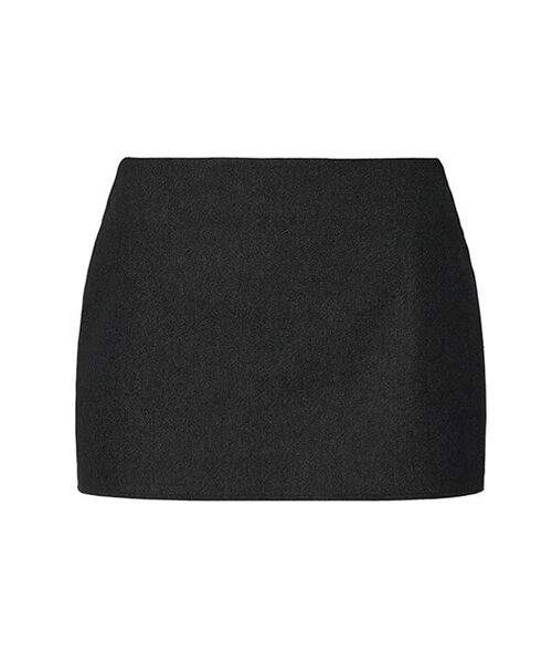 A.R.U（エイアールユー）の「SPAN DENIM LOW SKIRT（スカート・レディース・ブラック/ダークネイビー・SMALL/MEDIUM）」の2枚目の写真