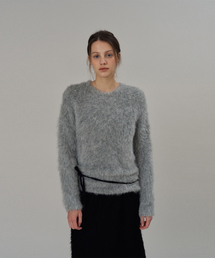Lilly Brushed Knit Sweater_Gray