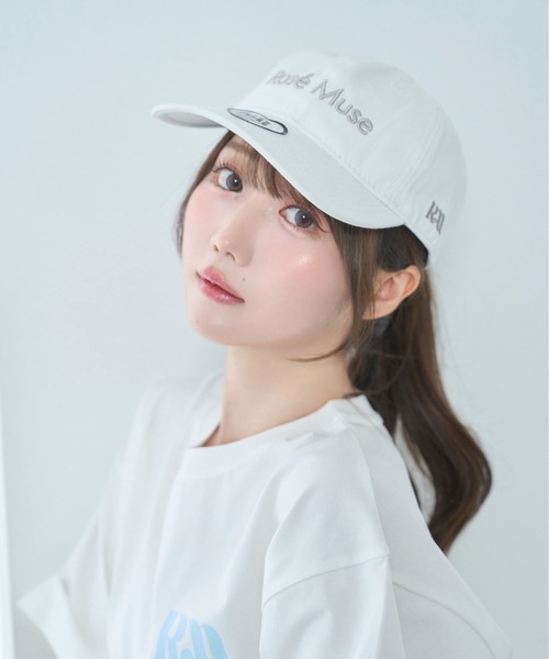Rose Muse(ロゼミューズ)の「Basic washed cap(キャップ・レディース・ホワイト/チャコール/ピンク/ブラウン・FREE)」の10枚目の写真
