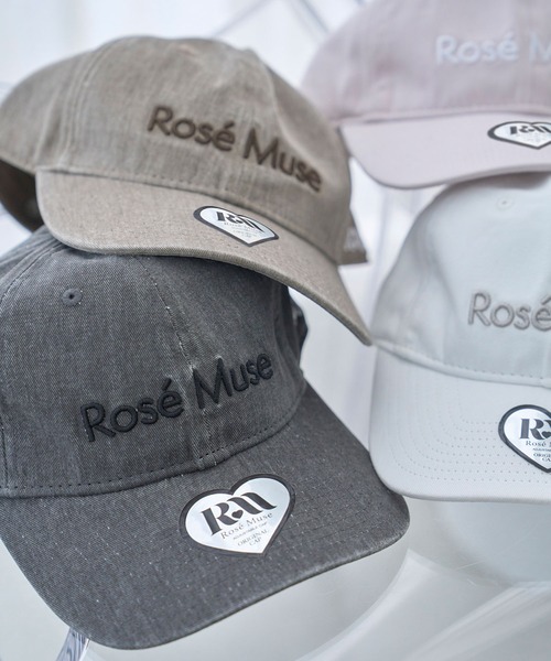Rose Muse(ロゼミューズ)の「Basic washed cap(キャップ・レディース・ホワイト/チャコール/ピンク/ブラウン・FREE)」の15枚目の写真