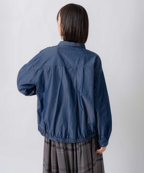 Kelen(ケレン)の「「KELEN / ケレン」接触冷感3.5ozデニムシャツ(シャツ/ブラウス・レディース・ネイビー/ブラック・S/M)」の15枚目の写真