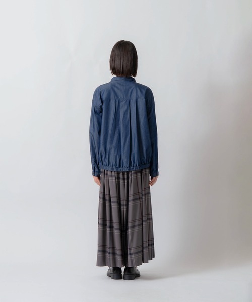 Kelen(ケレン)の「「KELEN / ケレン」接触冷感3.5ozデニムシャツ(シャツ/ブラウス・レディース・ネイビー/ブラック・S/M)」の18枚目の写真