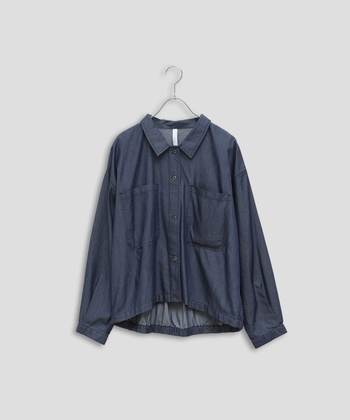 Kelen(ケレン)の「「KELEN / ケレン」接触冷感3.5ozデニムシャツ(シャツ/ブラウス・レディース・ネイビー/ブラック・S/M)」の19枚目の写真