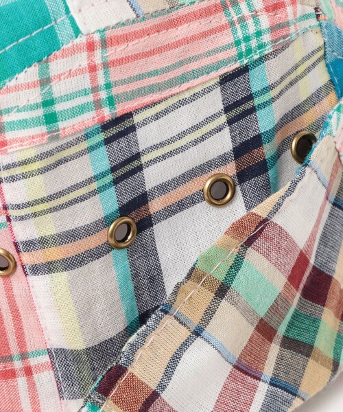 BEAMS PLUS(ビームスプラス)の「【別注】Quaker Marine Supply Co. / Neck flap swordfish Patchwork Madras(キャップ・メンズ・その他・ONE SIZE)」の4枚目の写真