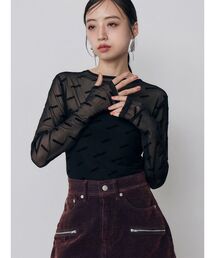 MURUA（ムルーア）の「デジタルロゴシアートップス 秋服（Tシャツ/カットソー）」