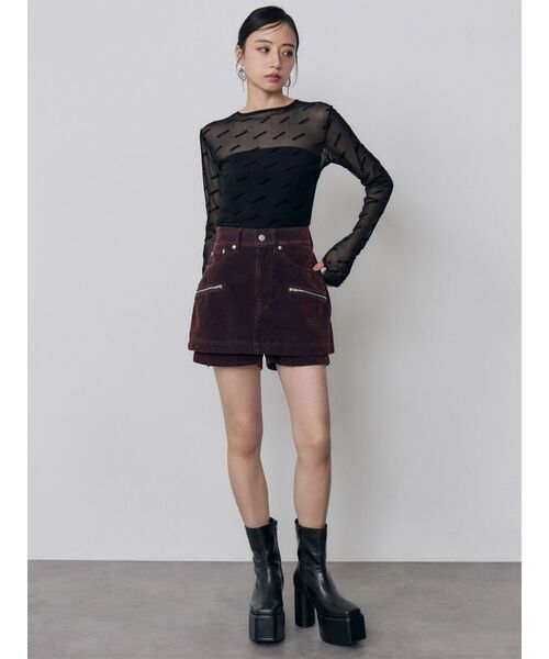 MURUA(ムルーア)の「デジタルロゴシアートップス 秋服(Tシャツ/カットソー・レディース・ブルー/ベージュ/ブラック・FREE)」の11枚目の写真