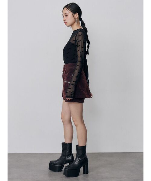 MURUA(ムルーア)の「デジタルロゴシアートップス 秋服(Tシャツ/カットソー・レディース・ブルー/ベージュ/ブラック・FREE)」の14枚目の写真