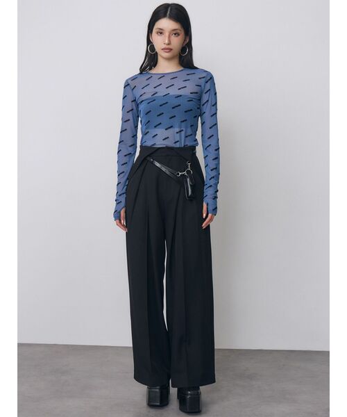 MURUA(ムルーア)の「デジタルロゴシアートップス 秋服(Tシャツ/カットソー・レディース・ブルー/ベージュ/ブラック・FREE)」の20枚目の写真