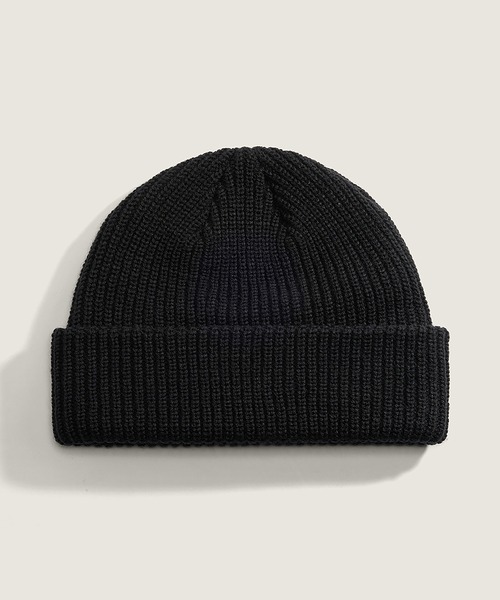 VANS(バンズ)の「コアベーシック カフビーニー / Core Basic Cuff Beanie Black VN000QB4BLK1(ニットキャップ/ビーニー・メンズ・ブラック・ONE SIZE)」の2枚目の写真