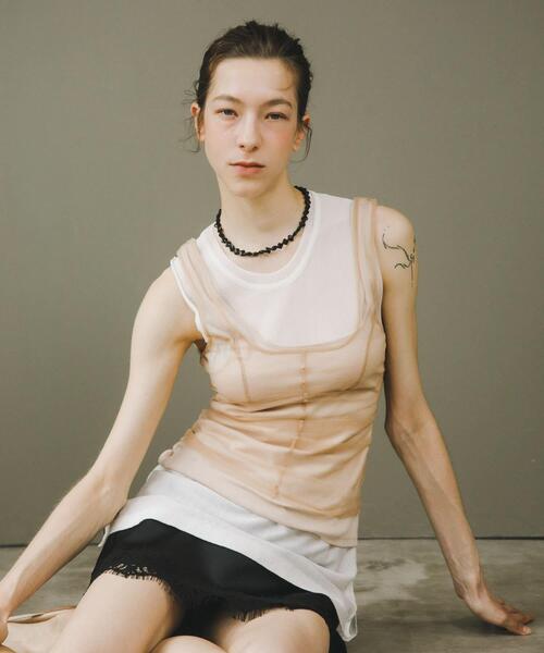 URBAN RESEARCH（アーバンリサーチ）の「decor『デコール』　FLOWER GEM NECKLACE（ネックレス・レディース・グレー系その他/ブラック・-）」の13枚目の写真