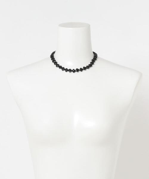 URBAN RESEARCH（アーバンリサーチ）の「decor『デコール』　FLOWER GEM NECKLACE（ネックレス・レディース・グレー系その他/ブラック・-）」の3枚目の写真