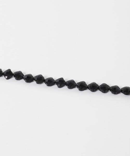 URBAN RESEARCH（アーバンリサーチ）の「decor『デコール』　FLOWER GEM NECKLACE（ネックレス・レディース・グレー系その他/ブラック・-）」の4枚目の写真