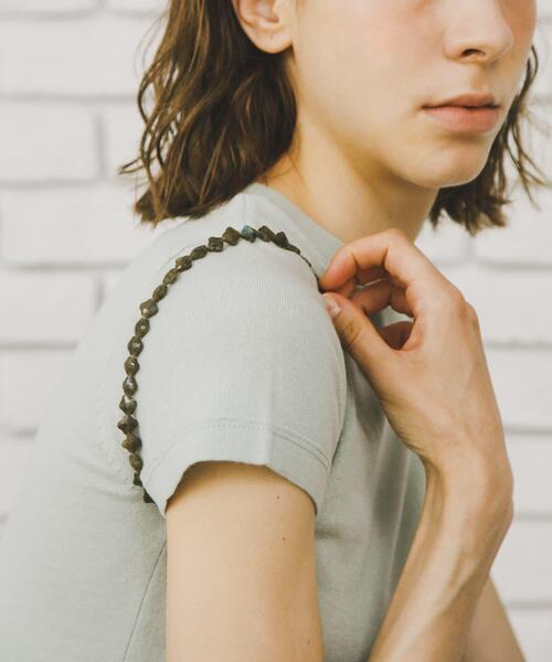 URBAN RESEARCH（アーバンリサーチ）の「decor『デコール』　FLOWER GEM NECKLACE（ネックレス・レディース・グレー系その他/ブラック・-）」の8枚目の写真