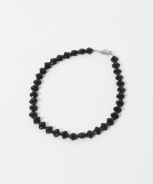 URBAN RESEARCH(アーバンリサーチ)の「decor『デコール』 FLOWER GEM NECKLACE(ネックレス・レディース・グレー系その他/ブラック・-)」の1枚目の写真