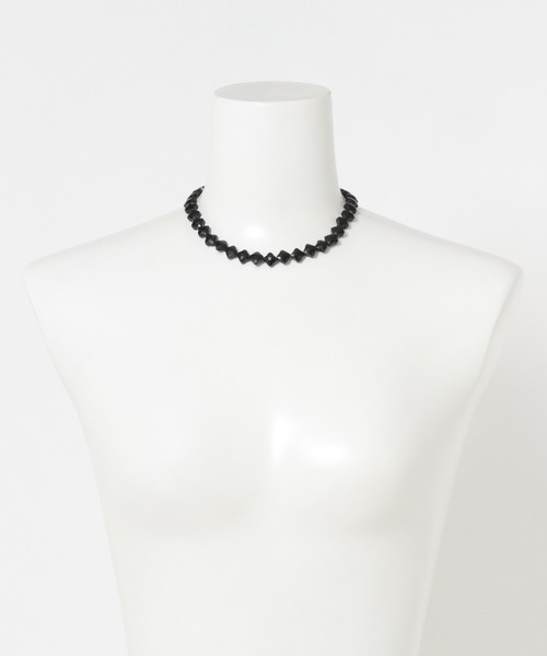 URBAN RESEARCH(アーバンリサーチ)の「decor『デコール』 FLOWER GEM NECKLACE(ネックレス・レディース・グレー系その他/ブラック・-)」の4枚目の写真