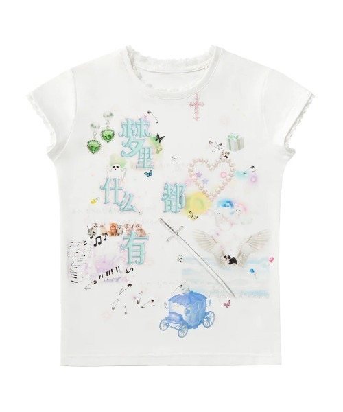 L.H.P(エルエイチピー)の「CFIERCE/フィアス/DREAMING T-SHIRT(Tシャツ/カットソー・レディース・ホワイト・M)」の5枚目の写真