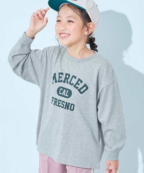 devirock(デビロック)の「綿100% デビラボ BIGシルエット プリント袖リブ 長袖Tシャツ(Tシャツ/カットソー・キッズ・ブラウン系/ブラック系6/ブラック系7/ベージュ系1/ブラック系1/ブラック系3/ブルー系2/ブラック系5/ブルー系4/グレー系1/グレー系3/グレー系4/ブラック系8/グレー系2/ベージュ系2/ブルー系3/グリーン系/ブラック系2/ブルー系1/ブラック系4・160cm/140cm/150cm/130cm/120cm/100cm/110cm/90cm)」の10枚目の写真