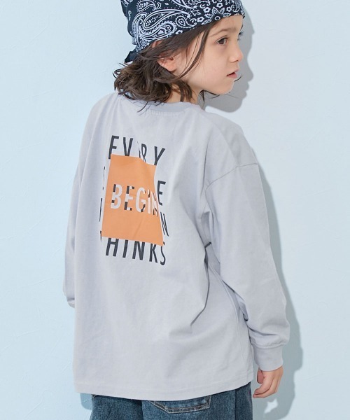 devirock(デビロック)の「綿100% デビラボ BIGシルエット プリント袖リブ 長袖Tシャツ(Tシャツ/カットソー・キッズ・ブラウン系/ブラック系6/ブラック系7/ベージュ系1/ブラック系1/ブラック系3/ブルー系2/ブラック系5/ブルー系4/グレー系1/グレー系3/グレー系4/ブラック系8/グレー系2/ベージュ系2/ブルー系3/グリーン系/ブラック系2/ブルー系1/ブラック系4・160cm/140cm/150cm/130cm/120cm/100cm/110cm/90cm)」の11枚目の写真