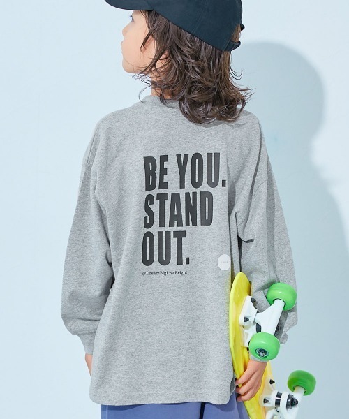 devirock(デビロック)の「綿100% デビラボ BIGシルエット プリント袖リブ 長袖Tシャツ(Tシャツ/カットソー・キッズ・ブラウン系/ブラック系6/ブラック系7/ベージュ系1/ブラック系1/ブラック系3/ブルー系2/ブラック系5/ブルー系4/グレー系1/グレー系3/グレー系4/ブラック系8/グレー系2/ベージュ系2/ブルー系3/グリーン系/ブラック系2/ブルー系1/ブラック系4・160cm/140cm/150cm/130cm/120cm/100cm/110cm/90cm)」の12枚目の写真