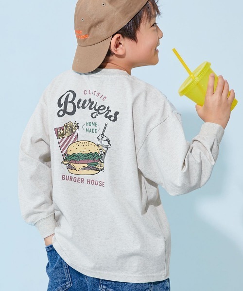 devirock(デビロック)の「綿100% デビラボ BIGシルエット プリント袖リブ 長袖Tシャツ(Tシャツ/カットソー・キッズ・ブラウン系/ブラック系6/ブラック系7/ベージュ系1/ブラック系1/ブラック系3/ブルー系2/ブラック系5/ブルー系4/グレー系1/グレー系3/グレー系4/ブラック系8/グレー系2/ベージュ系2/ブルー系3/グリーン系/ブラック系2/ブルー系1/ブラック系4・160cm/140cm/150cm/130cm/120cm/100cm/110cm/90cm)」の14枚目の写真