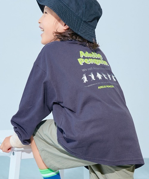 devirock(デビロック)の「綿100% デビラボ BIGシルエット プリント袖リブ 長袖Tシャツ(Tシャツ/カットソー・キッズ・ブラウン系/ブラック系6/ブラック系7/ベージュ系1/ブラック系1/ブラック系3/ブルー系2/ブラック系5/ブルー系4/グレー系1/グレー系3/グレー系4/ブラック系8/グレー系2/ベージュ系2/ブルー系3/グリーン系/ブラック系2/ブルー系1/ブラック系4・160cm/140cm/150cm/130cm/120cm/100cm/110cm/90cm)」の20枚目の写真
