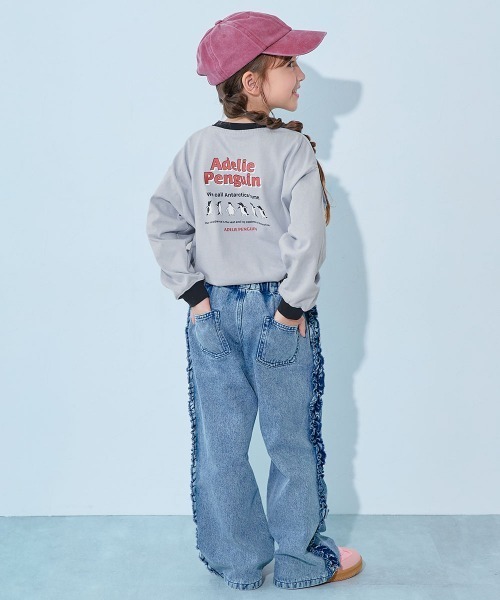 devirock(デビロック)の「綿100% デビラボ BIGシルエット プリント袖リブ 長袖Tシャツ(Tシャツ/カットソー・キッズ・ブラウン系/ブラック系6/ブラック系7/ベージュ系1/ブラック系1/ブラック系3/ブルー系2/ブラック系5/ブルー系4/グレー系1/グレー系3/グレー系4/ブラック系8/グレー系2/ベージュ系2/ブルー系3/グリーン系/ブラック系2/ブルー系1/ブラック系4・160cm/140cm/150cm/130cm/120cm/100cm/110cm/90cm)」の22枚目の写真