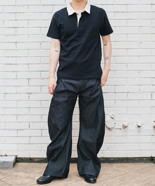 CONZ(コンズ)の「rigid curve leg jeans(デニムパンツ・メンズ・インディゴブルー・2/1/4/3)」の6枚目の写真