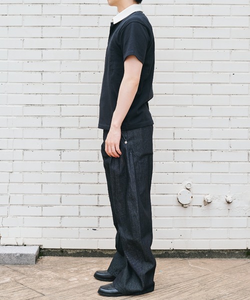 CONZ(コンズ)の「rigid curve leg jeans(デニムパンツ・メンズ・インディゴブルー・2/1/4/3)」の8枚目の写真