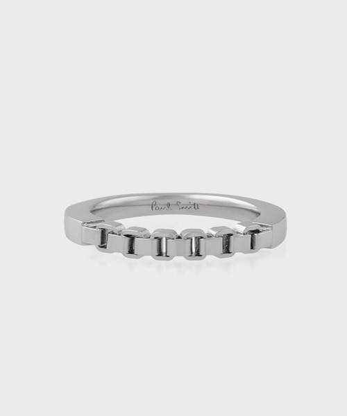 Paul Smith(ポールスミス)の「“Box Chain” リング【260921 200】(リング・メンズ・シルバー・21/17)」の1枚目の写真