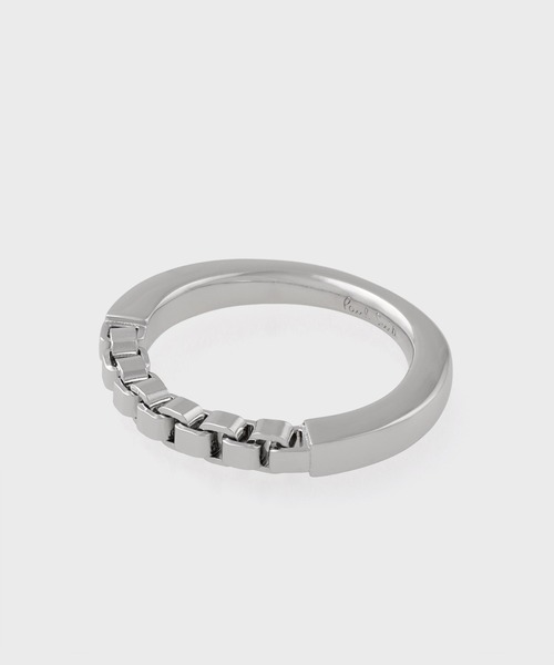 Paul Smith(ポールスミス)の「“Box Chain” リング【260921 200】(リング・メンズ・シルバー・21/17)」の2枚目の写真
