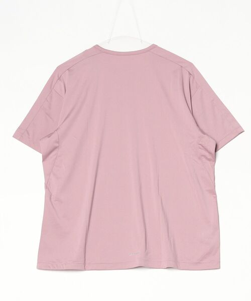 adidas(アディダス)の「アディダス adidas トレーニング エッセンシャルズ プラス ルーズフィット ミッドレギュラー レングス 半袖Tシャツ(Tシャツ/カットソー・レディース・スモークピンク/ブラック・M/XL/L)」の14枚目の写真