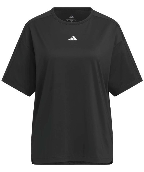 adidas(アディダス)の「アディダス adidas トレーニング エッセンシャルズ プラス ルーズフィット ミッドレギュラー レングス 半袖Tシャツ(Tシャツ/カットソー・レディース・スモークピンク/ブラック・M/XL/L)」の13枚目の写真