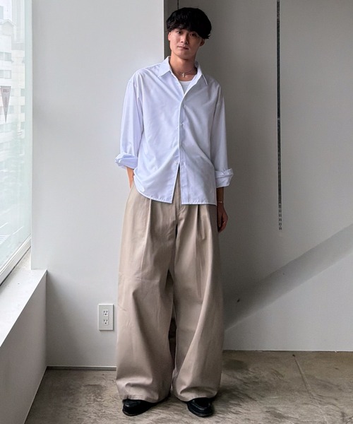 SINSS(シンス)の「Box cut shirt / ボックスカットシャツ(シャツ/ブラウス・メンズ・ホワイト/サックスブルー/ロイヤルブルー・X-SMALL/SMALL/MEDIUM/LARGE)」の13枚目の写真