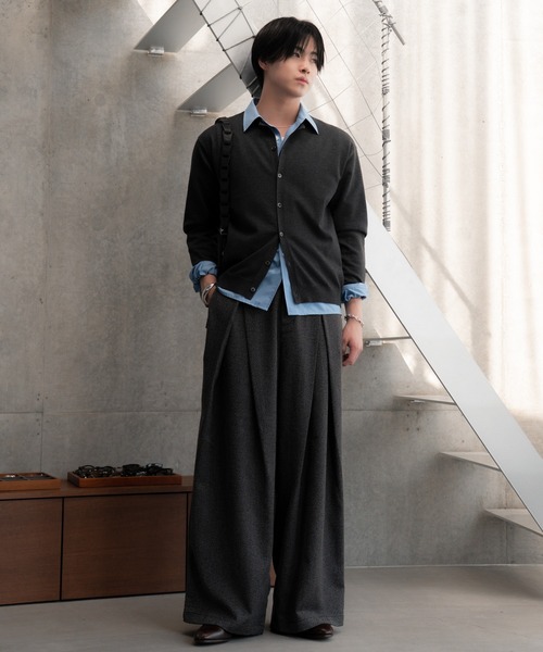 SINSS(シンス)の「Box cut shirt / ボックスカットシャツ(シャツ/ブラウス・メンズ・ホワイト/サックスブルー/ロイヤルブルー・X-SMALL/SMALL/MEDIUM/LARGE)」の4枚目の写真