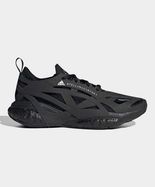 adidas by Stella McCartney(アディダスバイステラマッカートニー)の「【adidas by Stella McCartney】 ソーラーグライド / adidas by Stella McCartney SolarGlide(スニーカー・レディース・ブラック×ブラック・22.5cm/23.5cm/24.5cm/25.5cm/26.5cm/27.5cm/23.0cm/24.0cm/25.0cm/26.0cm/27.0cm/22.0cm)」の1枚目の写真