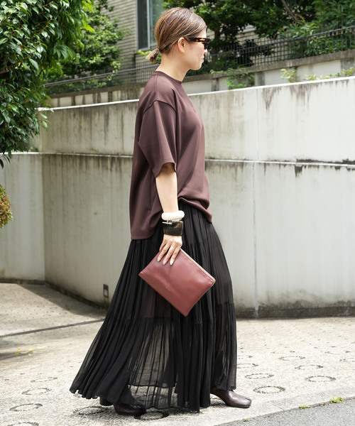 Deuxieme Classe（ドゥーズィエムクラス）の「*追加 Sheer Boho スカート（スカート・レディース・ブラック・38/36）」の2枚目の写真
