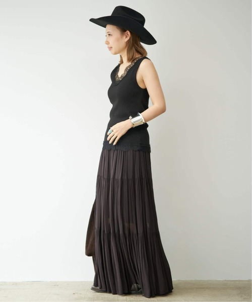 Deuxieme Classe（ドゥーズィエムクラス）の「*追加 Sheer Boho スカート（スカート・レディース・ブラック・38/36）」の8枚目の写真