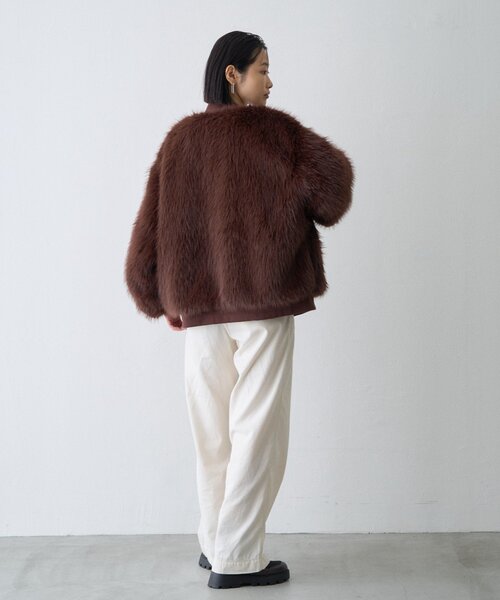 CIAOPANIC TYPY(チャオパニックティピー)の「【WEB限定】2WAYリバーシブルファーMA-1(MA-1・レディース・カーキ/ブラウン/ブラック・ONE SIZE)」の12枚目の写真