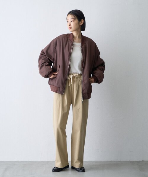 CIAOPANIC TYPY(チャオパニックティピー)の「【WEB限定】2WAYリバーシブルファーMA-1(MA-1・レディース・カーキ/ブラウン/ブラック・ONE SIZE)」の16枚目の写真