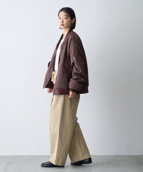 CIAOPANIC TYPY(チャオパニックティピー)の「【WEB限定】2WAYリバーシブルファーMA-1(MA-1・レディース・カーキ/ブラウン/ブラック・ONE SIZE)」の17枚目の写真
