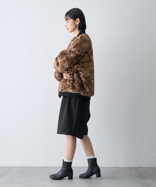 CIAOPANIC TYPY（チャオパニックティピー）の「【WEB限定】【UNISEX】2WAYリバーシブルファーMA-1（MA-1・レディース・カーキ/ブラウン/ブラック・ONE SIZE）」の19枚目の写真