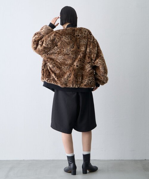 CIAOPANIC TYPY（チャオパニックティピー）の「【WEB限定】【UNISEX】2WAYリバーシブルファーMA-1（MA-1・レディース・カーキ/ブラウン/ブラック・ONE SIZE）」の20枚目の写真