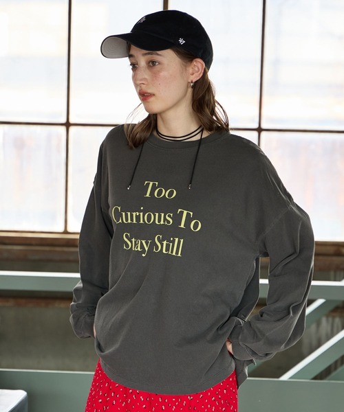 GEORGE'S(ジョージズ)の「アソートプリントロンT(Tシャツ/カットソー・レディース・ホワイト系その他2/ホワイト系その他/チャコールグレー・FREE)」の11枚目の写真