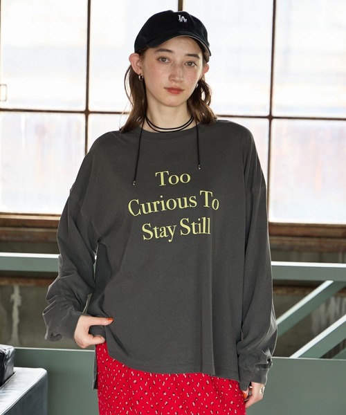 GEORGE'S(ジョージズ)の「アソートプリントロンT(Tシャツ/カットソー・レディース・ホワイト系その他2/ホワイト系その他/チャコールグレー・FREE)」の12枚目の写真