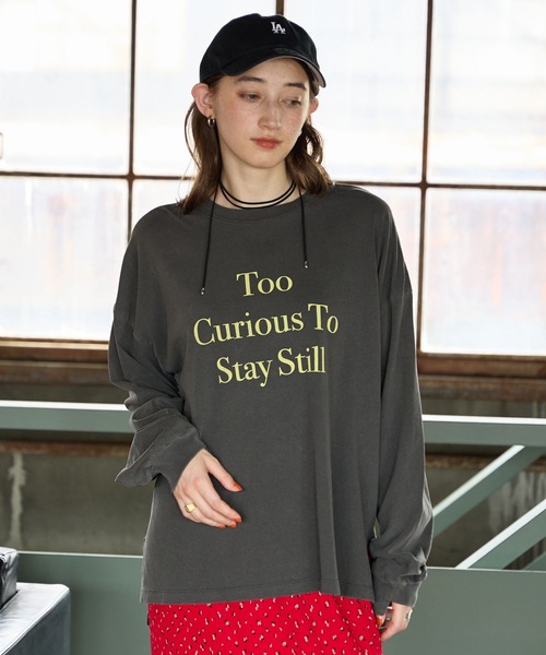 GEORGE'S(ジョージズ)の「アソートプリントロンT(Tシャツ/カットソー・レディース・ホワイト系その他2/ホワイト系その他/チャコールグレー・FREE)」の13枚目の写真