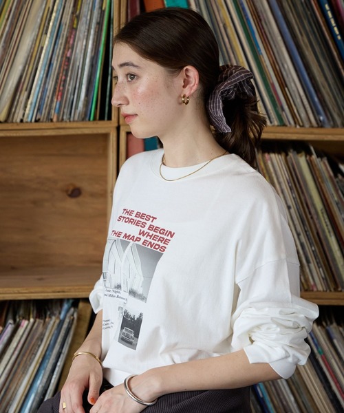 GEORGE'S(ジョージズ)の「アソートプリントロンT(Tシャツ/カットソー・レディース・ホワイト系その他2/ホワイト系その他/チャコールグレー・FREE)」の20枚目の写真