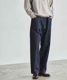 green label relaxing | FINE BASIC スライバー デニム ワイド パンツ(デニムパンツ)