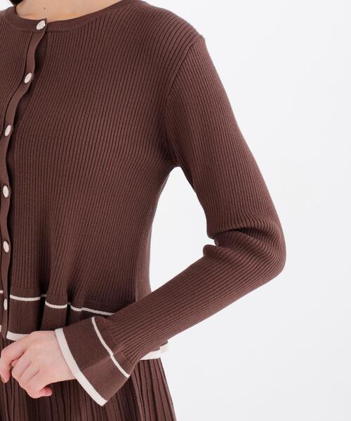 NATURAL BEAUTY BASIC(ナチュラルビューティーベーシック)の「配色ニットアップミニ(セットアップ・レディース・ブラウン系その他/ブラック系その他2・フリ-)」の13枚目の写真